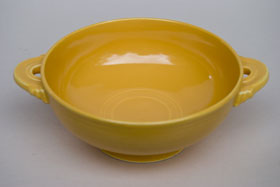 Vintage Fiestaware Yellow Cream Soup Bowl: Fiesta Dinnerware 30s 40s 50s 60s For Sale
Vintage Fiestaware Yellow Cream Soup Bowl: Fiesta Dinnerware 30s 40s 50s 60s For Sale