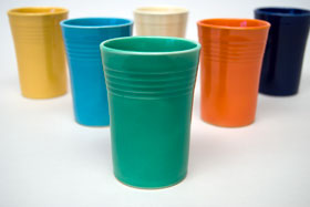 Green Vintage FiestaJuice Tumbler Fiestaware Pottery For Sale Green Vintage FiestaJuice Tumbler Fiestaware Pottery For Sale