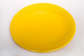 Yellow Vintage Fiesta 13 inch Chop Plate Fiestaware For Sale Old Authentic