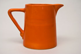 Vintage Harlequin Red 22 ounce jug or milk pitcher: Harlequin Dinnerware 30s 40s American Solid Color Dinnerware For Sale
Vintage Harlequin Red 22 ounce jug or milk pitcher: Harlequin Dinnerware 30s 40s American Solid Color Dinnerware For Sale