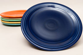 Vintage Fiesta Cobalt 7 Inch Plate  Fiestaware Pottery