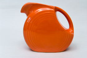 Red Vintage Fiestaware Red Juice Pitcher For Sale Red Vintage Fiestaware Red Juice Pitcher For Sale