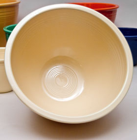 Vintage Fiesta Nesting Bowl Number Five in Original Ivory For Sale Vintage Fiesta Nesting Bowl Number Five in Original Ivory For Sale