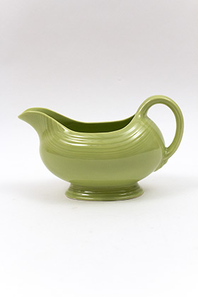 50s Chartreuse Glaze Vintage Fiestaware Sauce Boat For Sale