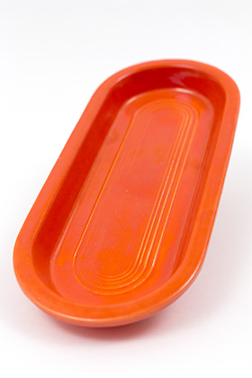 Red Vintage Fiestaware Utility Tray Radioactive Red Vintage Fiesta Utility Tray