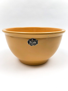 Fiesta Yellow Kitchen Kraft Bowl with Original Foil Label Fiesta Yellow Kitchen Kraft Bowl with Original Foil Label