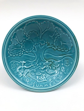 1939 1940 New York Worlds Fair Turquoise Summer Scene Ashtray The American Potter Joint Exhibit 1939 1940 New York Worlds Fair Turquoise Summer Scene Ashtray The American Potter Joint Exhibit