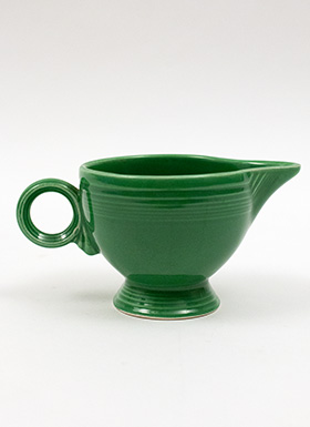 Vintage Fiesta Ring Handled Creamer in Original Medium Green