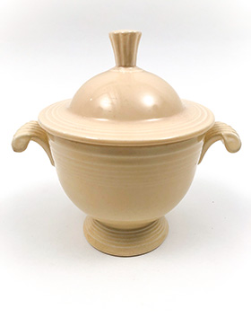 Ivory Fiesta Sugar Bowl Fiestaware Pottery For Sale Ivory Fiesta Sugar Bowl Fiestaware Pottery For Sale