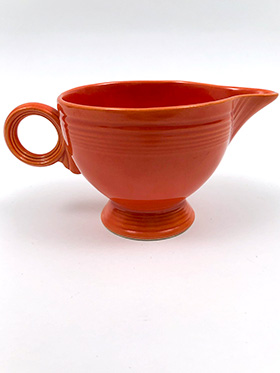 Vintage Fiesta Ring Handled Creamer in Original Cobalt Glaze