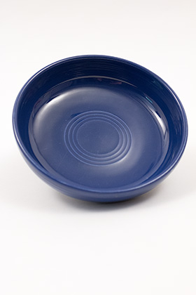 Vintage Fiesta Blue Dessert Bowl Original Fiestaware Pottery