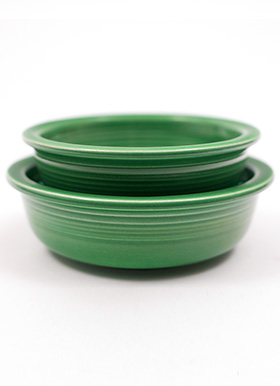 Vintage Fiesta 4inch Berrry Bowl in Medium Green Glaze