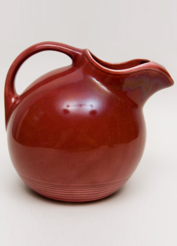vintage harlequin maroon service water ball jug pitcher for sale