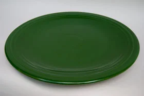 1950s vintage fiestaware color forest green 15 inch chop plate for sale