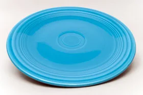 Vintage Fiestaware Turquoise 10 Inch Dinner Plate