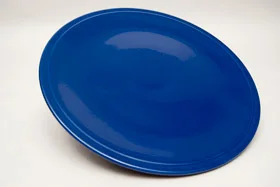 Kitchen Kraft Cake Plate in Original Cobalt: Hard to Find Go-Along Fiestaware Pottery For Sale
