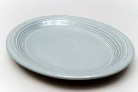 1950s Color Gray Vintage Fiestaware Large Oval Platter