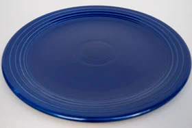 cobalt blue vintage fiestaware 13 inch chop plate for sale