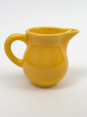  Vintage Homer Laughlin Woolworths Toy Individual Creamer in Original Yellow Glaze for Sale