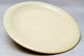 ivory vintage fiestaware 13 inch chop plate for sale