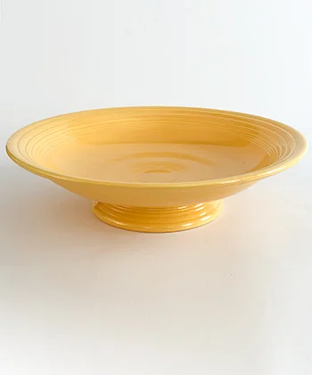 Vintage Fiestaware Original Yellow 12 Inch Footed Comport Bowl
