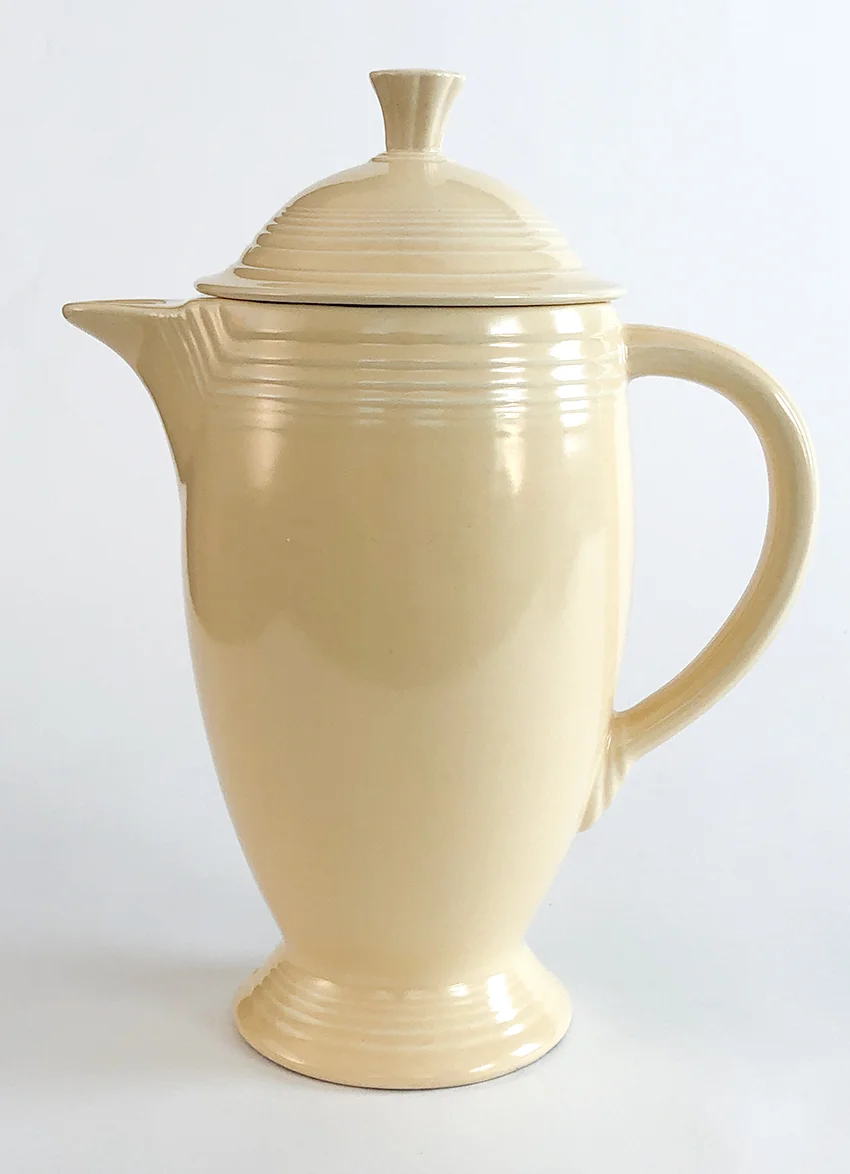ivory vintage fiestaware coffee pot for sale