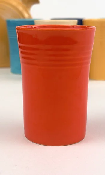 Red Vintage Fiesta Juice Tumbler Fiestaware Pottery For Sale