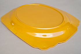 Riviera Pottery Plain Well Platter in Original Yellow Glaze for Sale
      