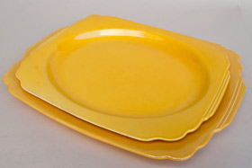  Riviera Pottery for Sale: Original Yellow Platter from vintagefiestaware.com
      