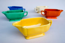  Riviera Pottery for Sale: Original Yellow Sauce Boat from vintagefiestaware.com
      