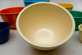  Vintage Fiesta Nesting Bowl Number Seven in Turquoise For Sale