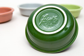  Vintage Fiestaware 50s Forest Green Fruit Bowl For Sale
