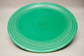 50s Fiestaware 50s green 13inch chop plate