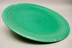 50s Fiestaware 50s green 13inch chop plate