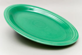 Green Vintage Fiesta Large Oval Platter
