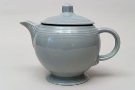 Vintage 50s Fiestaware Colors Gray Teapot For Sale: Vintage Fiestaware Teapot