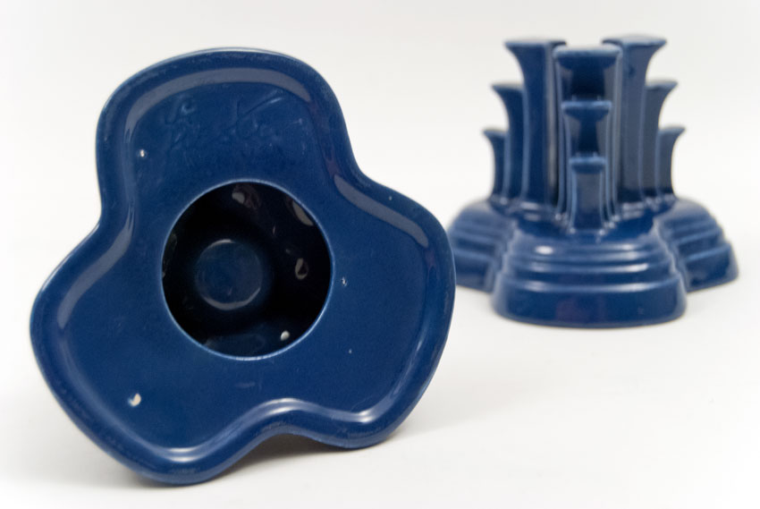Vintage Fiesta Pottery Tripod Candle Holders In Original Cobalt Blue Vintage Fiesta Tripod Candle Holders In Cobalt Hard To Find Go Along Fiestaware Pottery