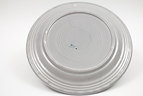  Vintage Fiesta Ten Inch Divided Plate in Original 50s Gray: Genuine, Old, Antique, For Sale, Gift
      