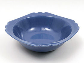Riviera Pottery Vegetable Nappie Bowl in Original Harlequin Mauve Blue Glaze
