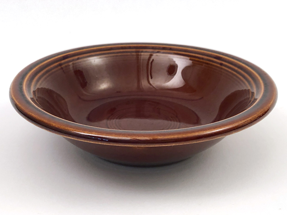 fiesta ironstone dessert bowl in amberstone brown