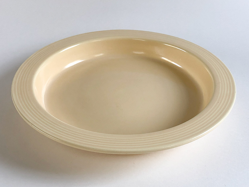 ivory vintage fiestaware relish tray base for sale