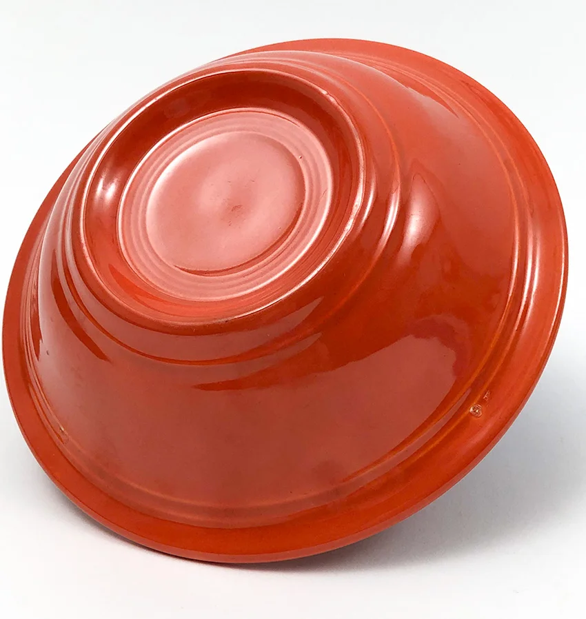 red fiesta ironstone mango soup cereal bowl