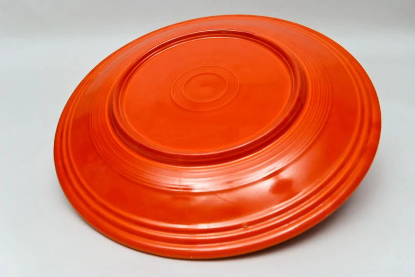 red vintage fiesta ware 13inch chop plate for sale