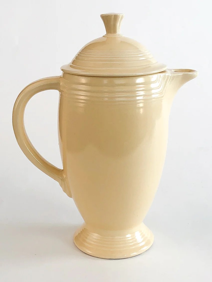 ivory vintage fiestaware coffee pot for sale