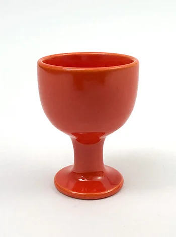 red harlequin single egg cup