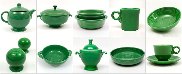 Medium Green Fiesta Fiestaware Vintage 1950s 1960s Color Homer Laughlin Collectable Pottery